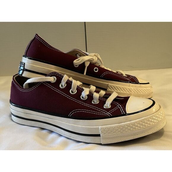 Converse Chuck Taylor Deep Bordeaux Maroon Low-top Shoes Mens Size 6 - Picture 4 of 10